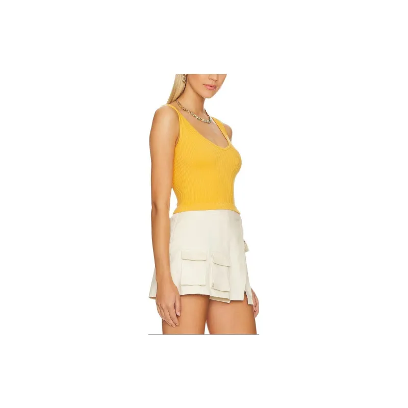 FREE PEOPLE Tank Tops Women's Yellow-2
