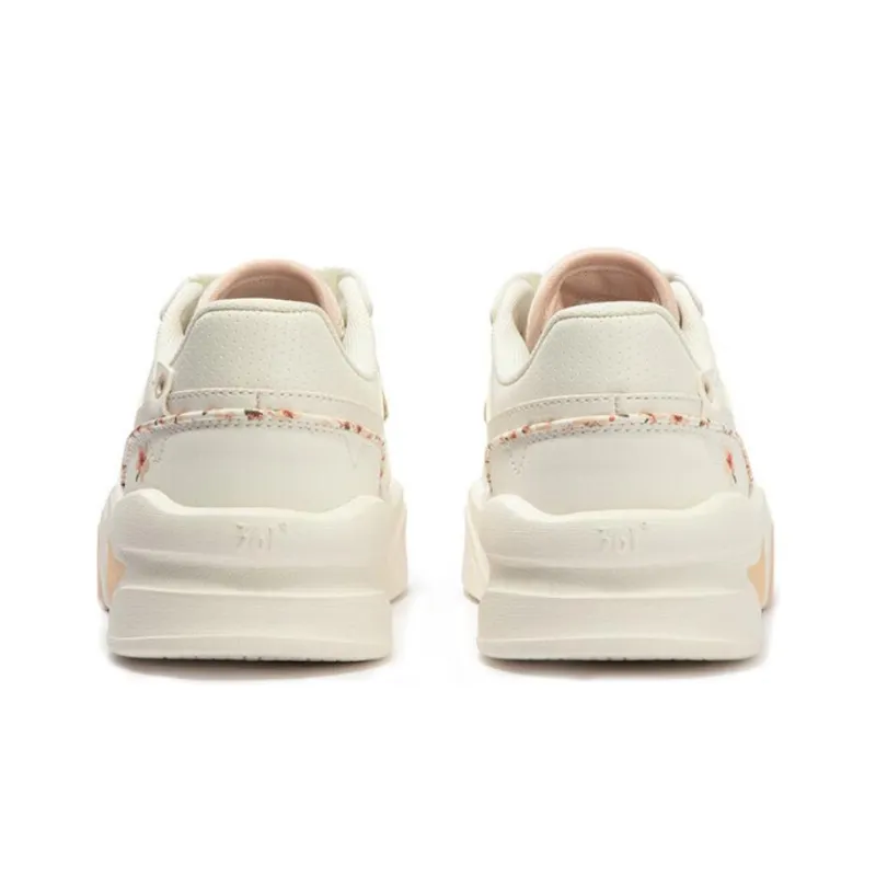 361° Jincheng Abrasion Resistant Breathable Low Top Skateboard Shoes Women's Beige Pink-3