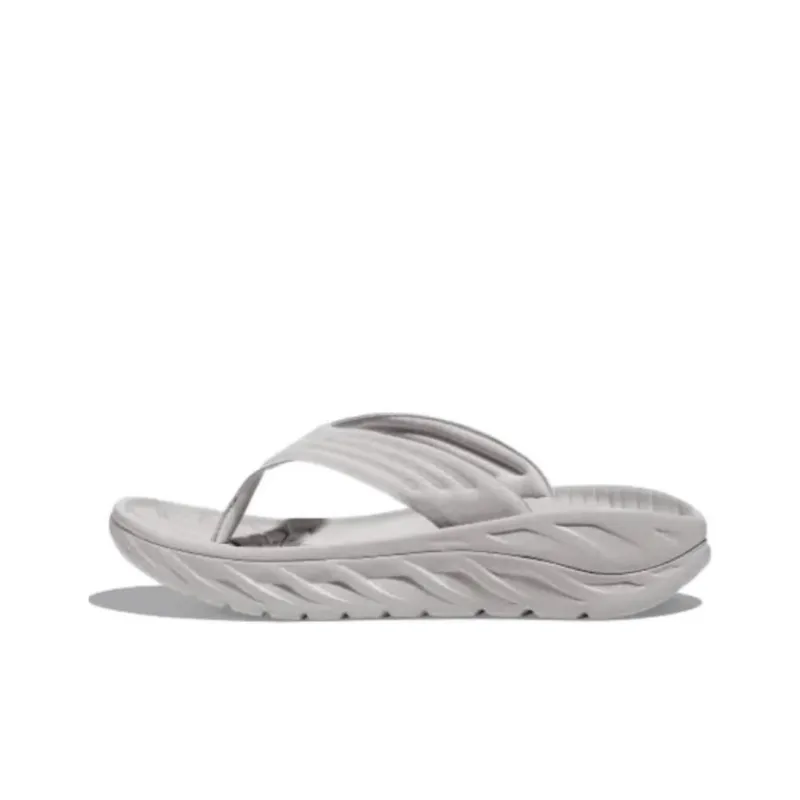 HOKA ONE ONE Ora Recovery Flip Lunar Rock White-0