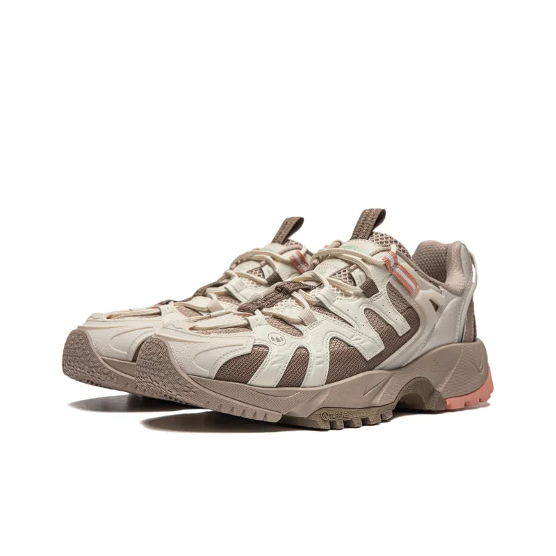 LiNing CF Wilderness Travel Cushioning, Wear Resistant Low Top Casual Shoes Men's Gray Brown Tan-2