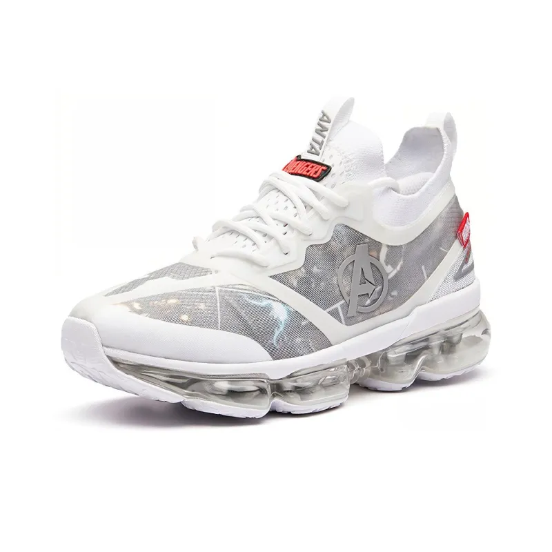 MARVEL x Anta The Avengers Series Cushioning Low Top Running Shoes Women's White Gray-1