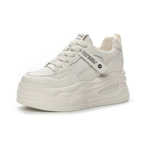 Shoe Cabinet Floral Language Lightweight Breathable Height Increasing Low-Top Skateboard Shoes Women's