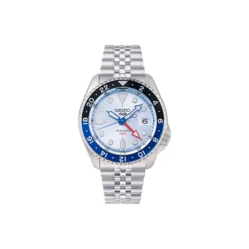 SEIKO Automatic Mechanical Movement Stainless Steel Strap Watch 42.5mm Unisex Blue Dial SSK029K1