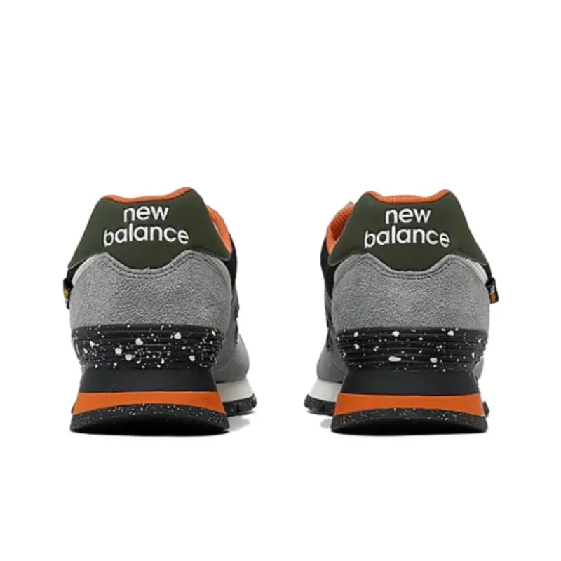 New Balance 574 Grey Black Orange-3