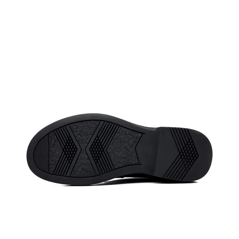 Joe Bang Wolf X XIAOTOULANG Dress Shoes Men Low Top Black/Brown-3