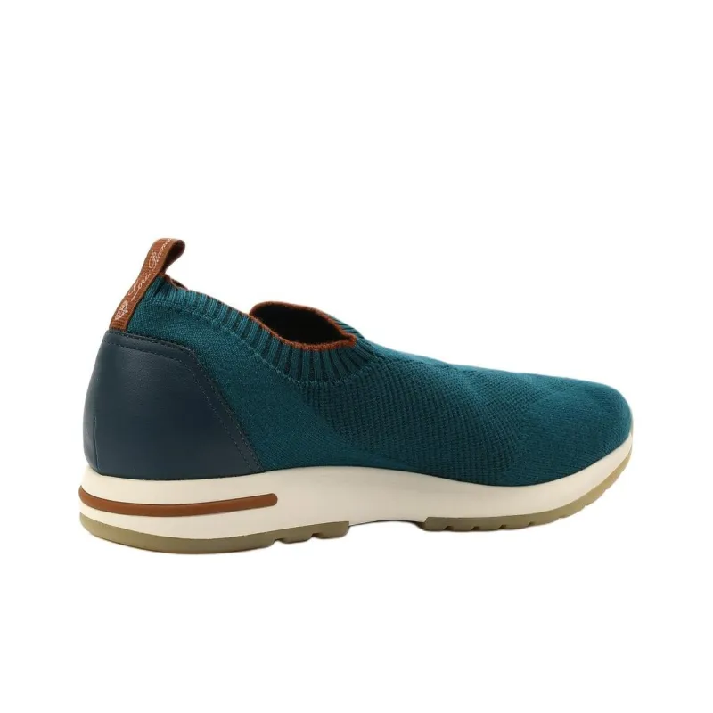 Loro Piana Low Top Casual Shoes Men's Green-1