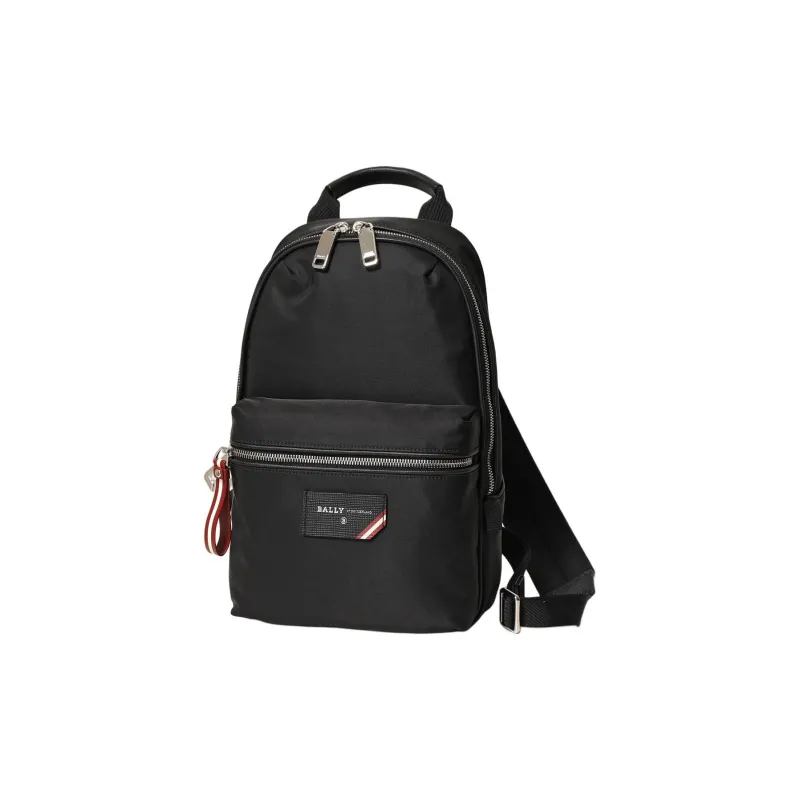 BALLY Fabric With Nylon Crossbody Bag, Shoulder Bag Regular Unisex Black-4