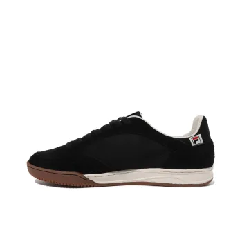 FILA Anti Slip And Wear Resistant Lightweight Low Top Skateboard Shoes Unisex Black White