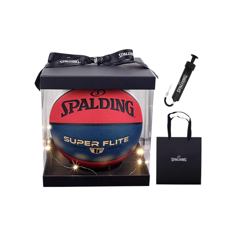 SPALDING Flite Series PU Basketball Red White Blue Multicolor Size 7 Training Unisex-1