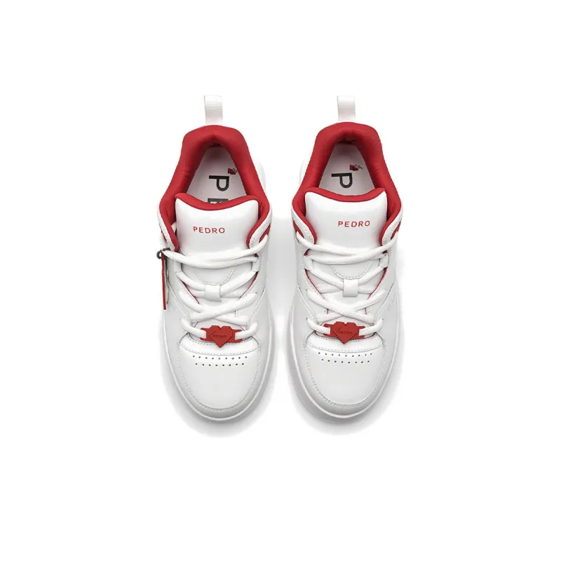 PEDRO Low Top Skateboard Shoes Women's White-3