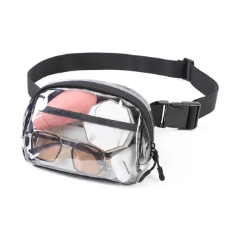 TINYAT PVC Fanny Pack Unisex Transparent
