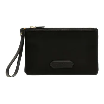 TOM FORD Logo Patch Zipped Clutch Bag
