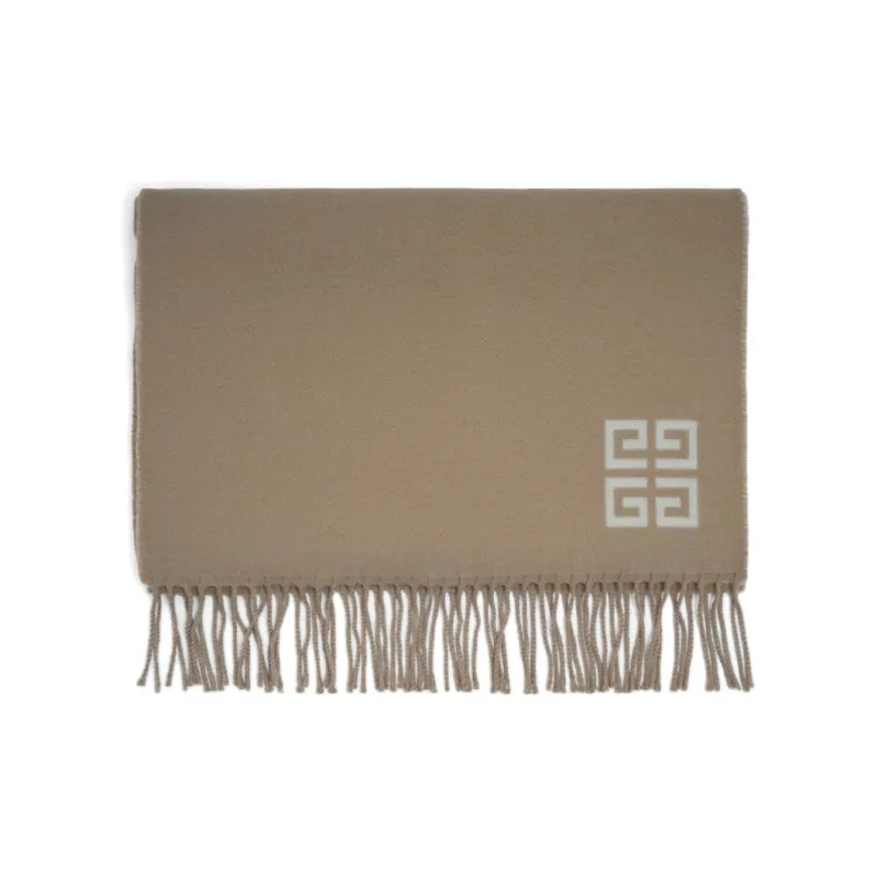 GIVENCHY Knit Scarves Women's Beige-1