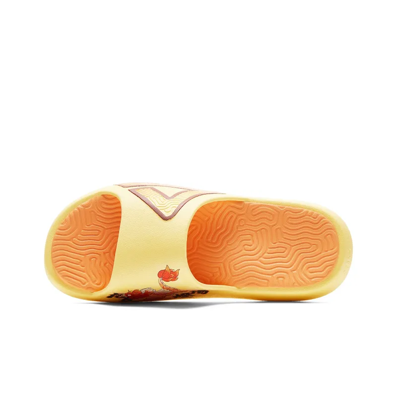 PEAK Guochuang Series Slide Slippers Men's Touch Me Not Yellow-3