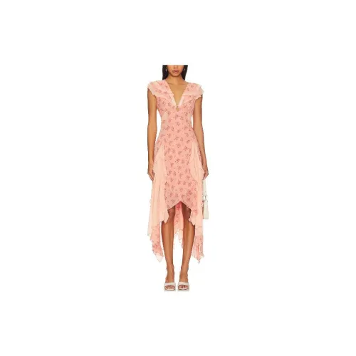 FREE PEOPLE Sleeveless Dresses Women's Pink