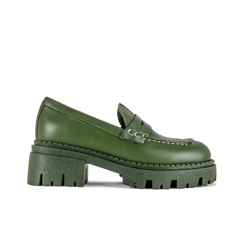 FREE PEOPLE Loafers 4.5cm Women's Green-1