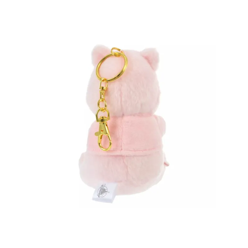 Disney Winnie Bear And Piglet Cherry Blossom Design Keychain Dolls Plush Pendant 14cm Height-4