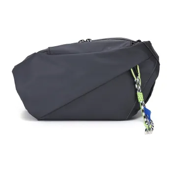 Slazenger Nylon Trendy Pendant, Fanny Pack, Sling Bag, Crossbody Bag Unisex Gray/Blue