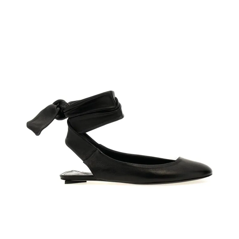 The Attico Cloe Ankle Tied Ballerina Shoes Women's-1