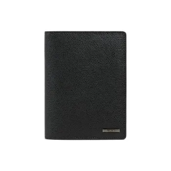TUMI Calfskin Passport Holder Men's Black