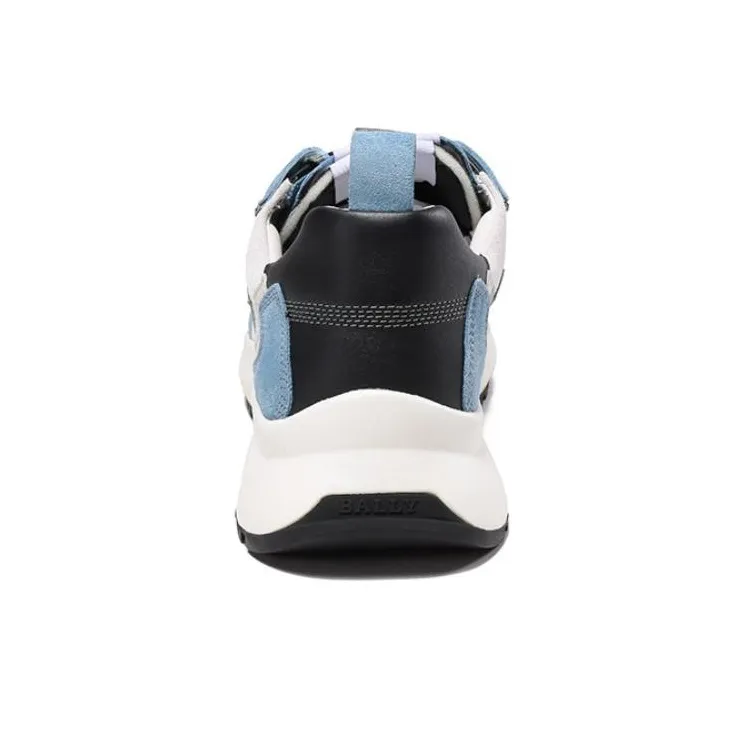BALLY Abrasion Resistant Low Top Sports Casual Shoes Men's Black Gray Blue-4