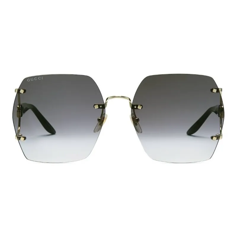 GUCCI Geometric Frame Sunglasses-0