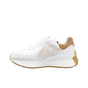 Alexander McQueen Sprint Runner Sneakers 'Tan White' Women's