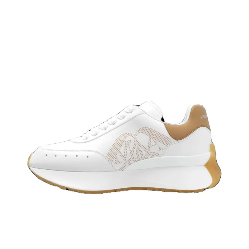Alexander McQueen Sprint Runner Sneakers 'Tan White' Women's-0