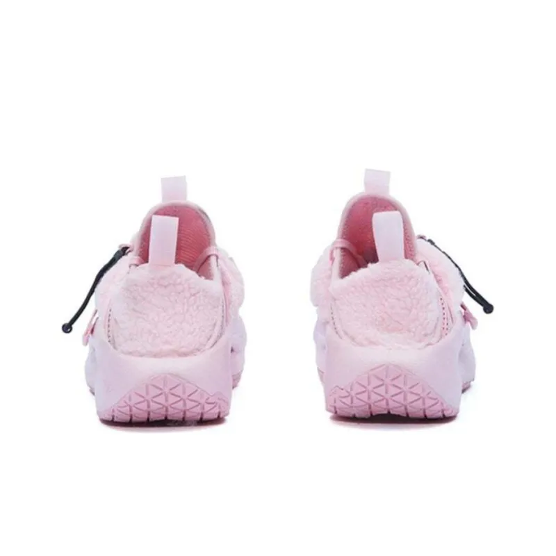 LiNing Cloud Travel 䨻 Shock Absorbing Non Slip Wear Resistant Breathable Balanced Low Top Casual Shoes Women's Pink-4