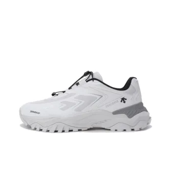 DESCENTE Anti Slip Wear Resistant Breathable Supportive Lightweight Low Top Training Running Shoes Unisex White