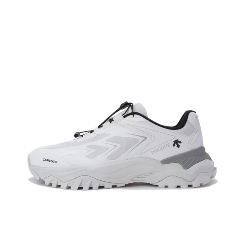 DESCENTE Anti-Slip Wear-Resistant Breathable Supportive Lightweight Low-Top Training Running Shoes Unisex White-0
