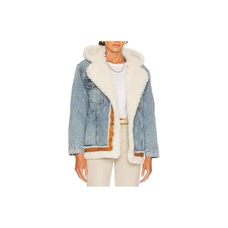 FREE PEOPLE Jackets Coats Women's Blue-1
