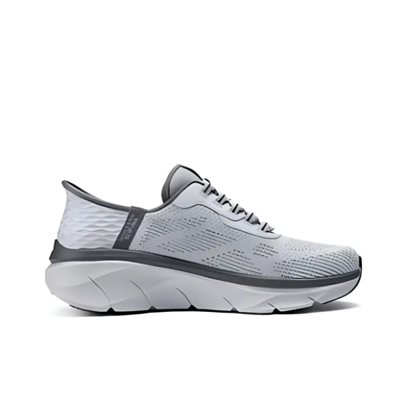 Skechers Cushioned Wear-Resistant Breathable Low-Top Training Running Shoes Men's Gray-1
