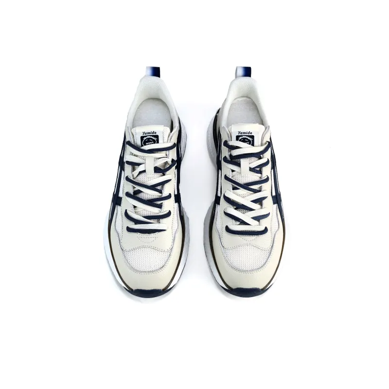 Yamid YAMIDE Cushioning Rebound Wear Resistant Breathable Slip Resistant Low Top Casual Shoes Unisex White Violet-6