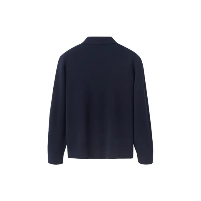 GOLDLION Versatile Sweater For Spring And Fall Men's Navy Blue-1