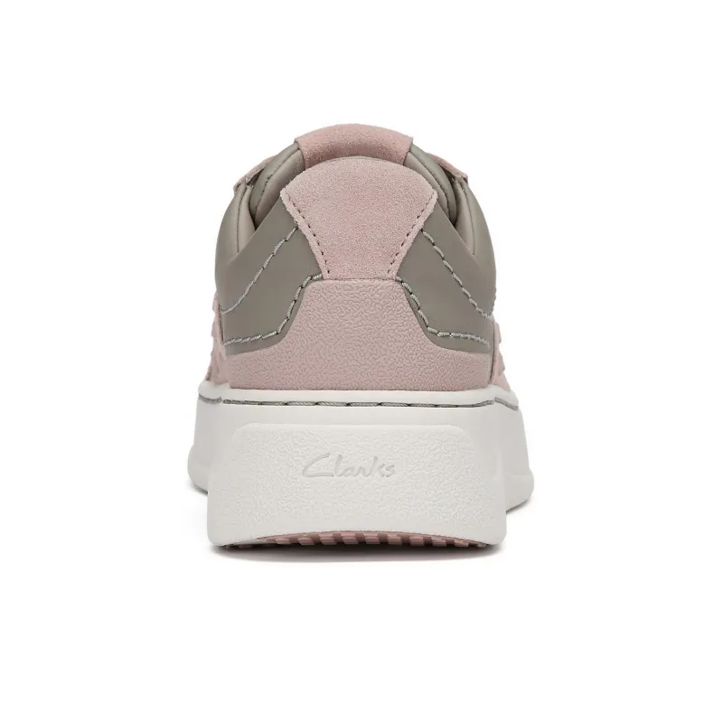 Clarks Slip Resistant Low Top Skateboard Shoes Women's Dark Pink-3