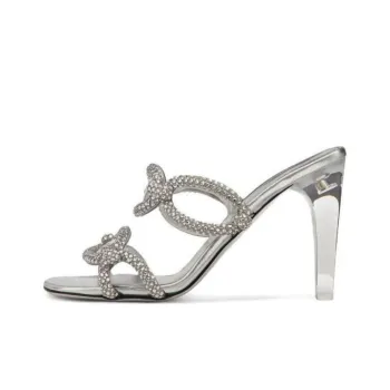 Valentino Garavani Chain 1967 Embellished Slide Sandals
