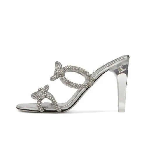 Valentino Garavani Chain 1967 Embellished Slide Sandals