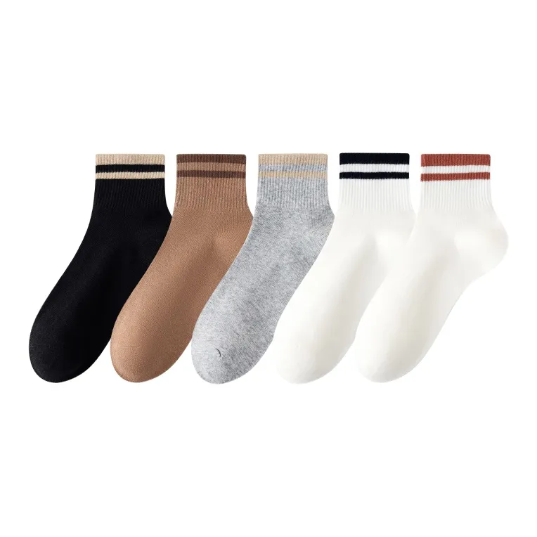 MIIOW Mid Calf Socks Men's 5 Pack-12
