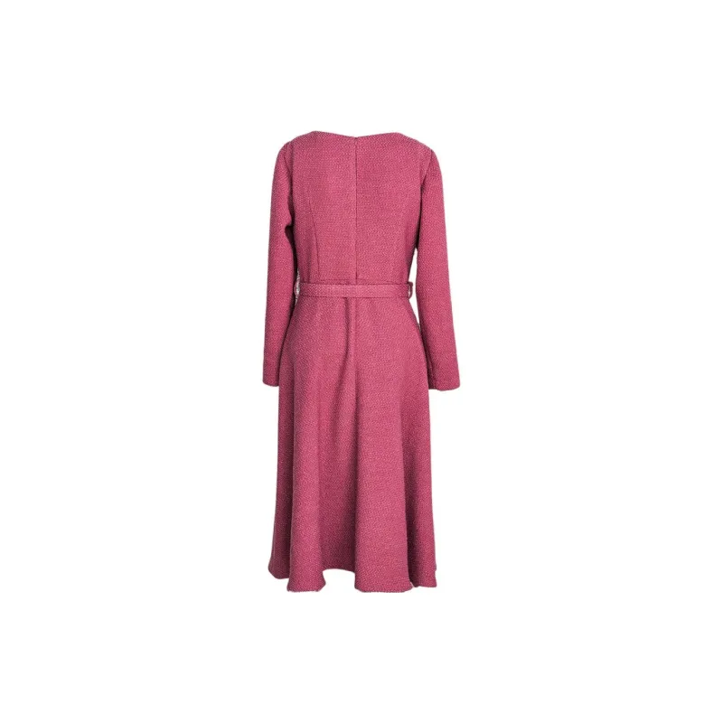 ROEYSHOUSE Long Sleeved Dresses Women's Rose Red-1