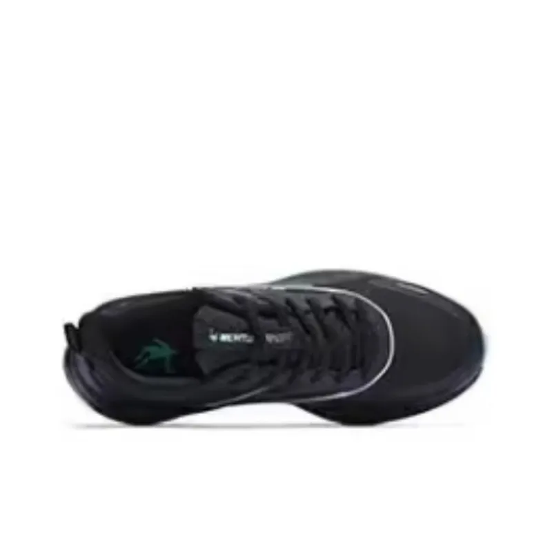 QIAODAN Thermal Cushioning Low Top Running Shoes Men's Black-3