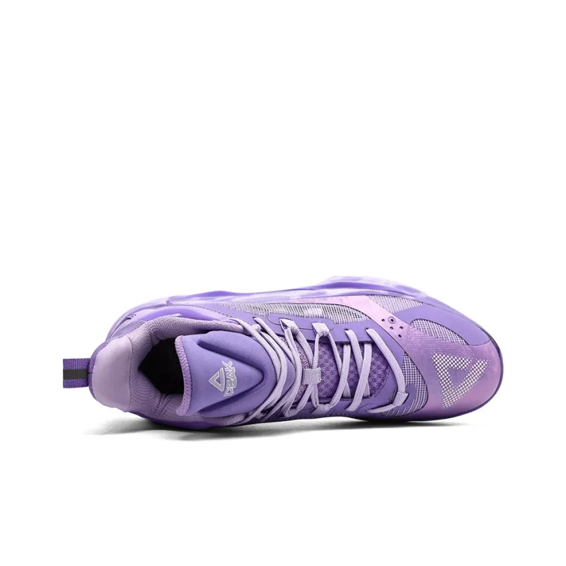 PEAK Flash 5 Generations Basketball Shoes Men Low Top Purple-4