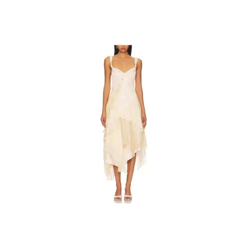 FREE PEOPLE Slip Dresses Women's White