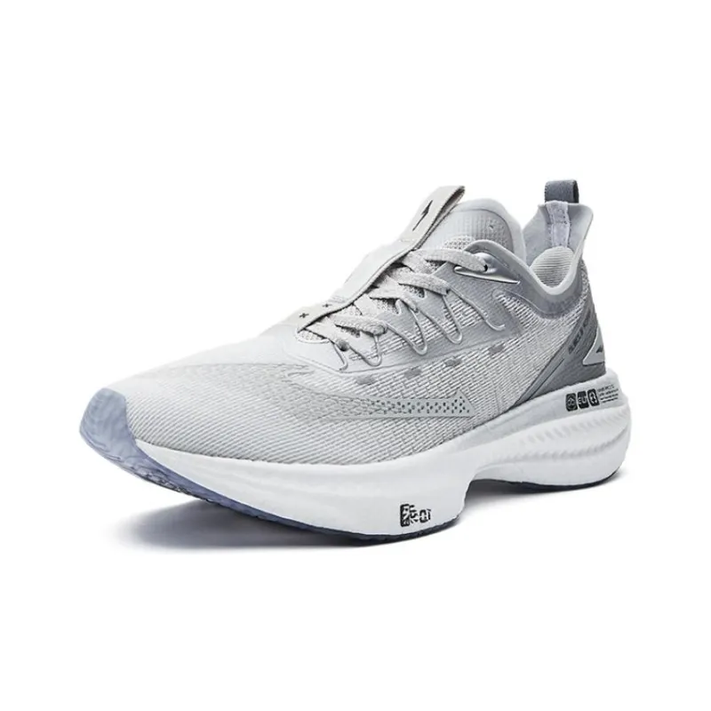 Erke Absolute Dust 1.0 Qi Cushioned Slip Resistant Low Top Running Shoes Men's Gray Black-2