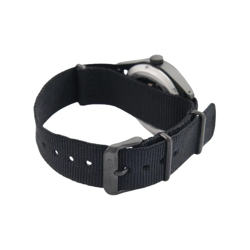 SEIKO Automatic Mechanical Movement Nylon Strap Watch 40mm Men's Watches Black Dial SRPJ11K1-3