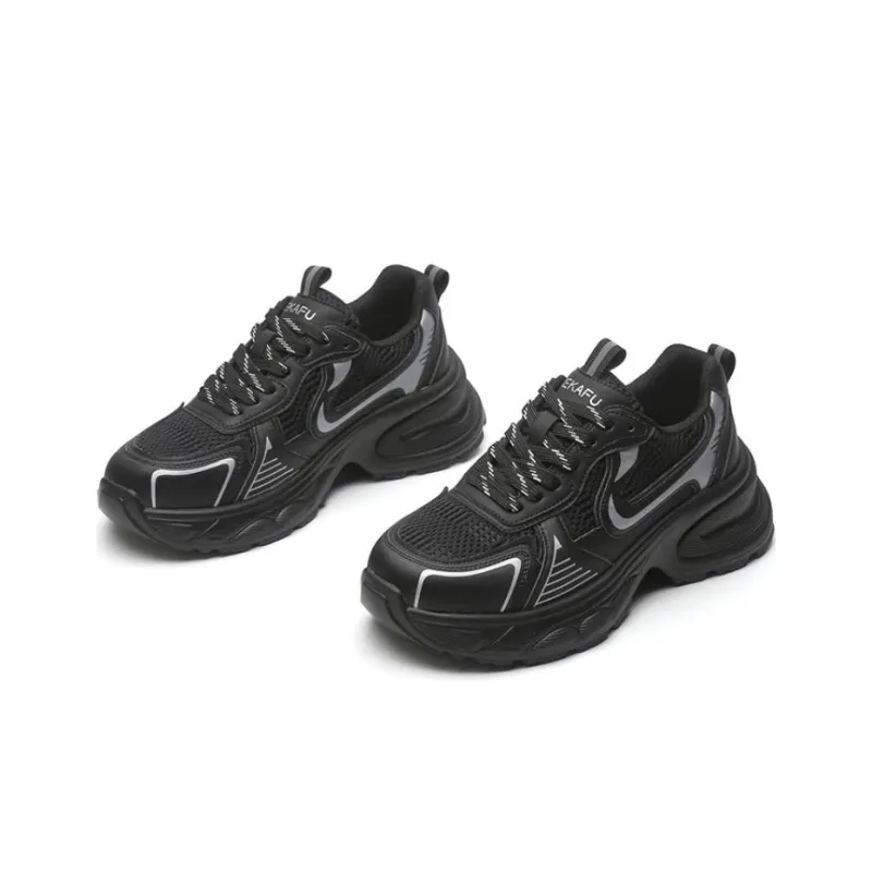 KEKAFU Height Increasing Low Top Chunky Sneakers Women's-3