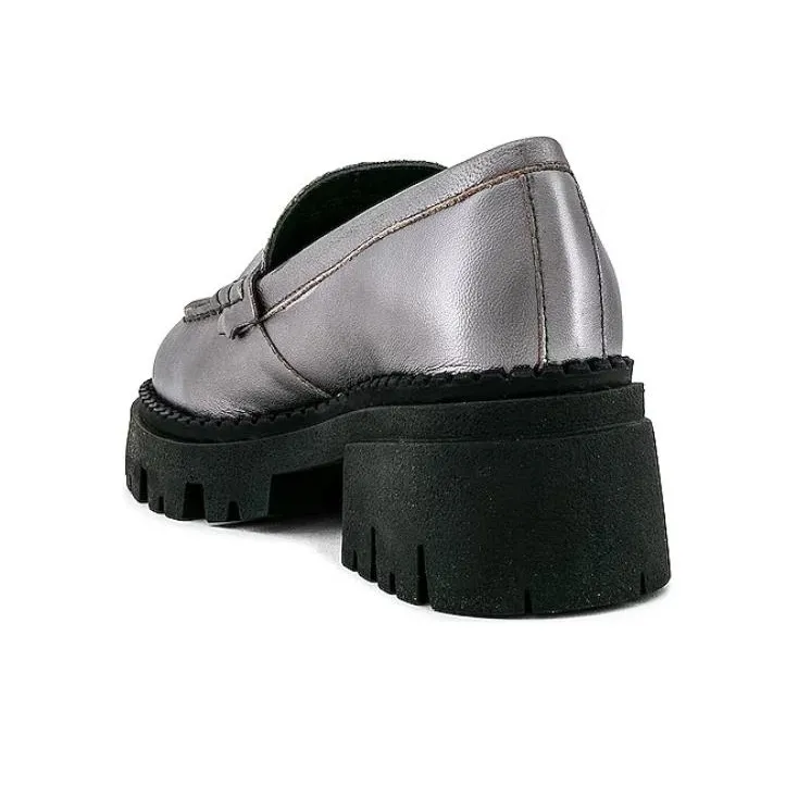 FREE PEOPLE Loafers 5cm Women's Gray-3