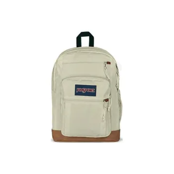 JanSport Synthetic Leather Backpack Unisex Coconut Color