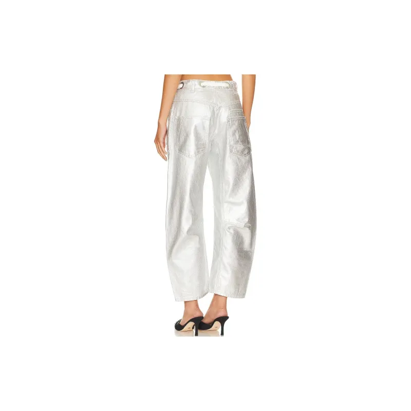 FREE PEOPLE Casual Pants Women's Silver-0