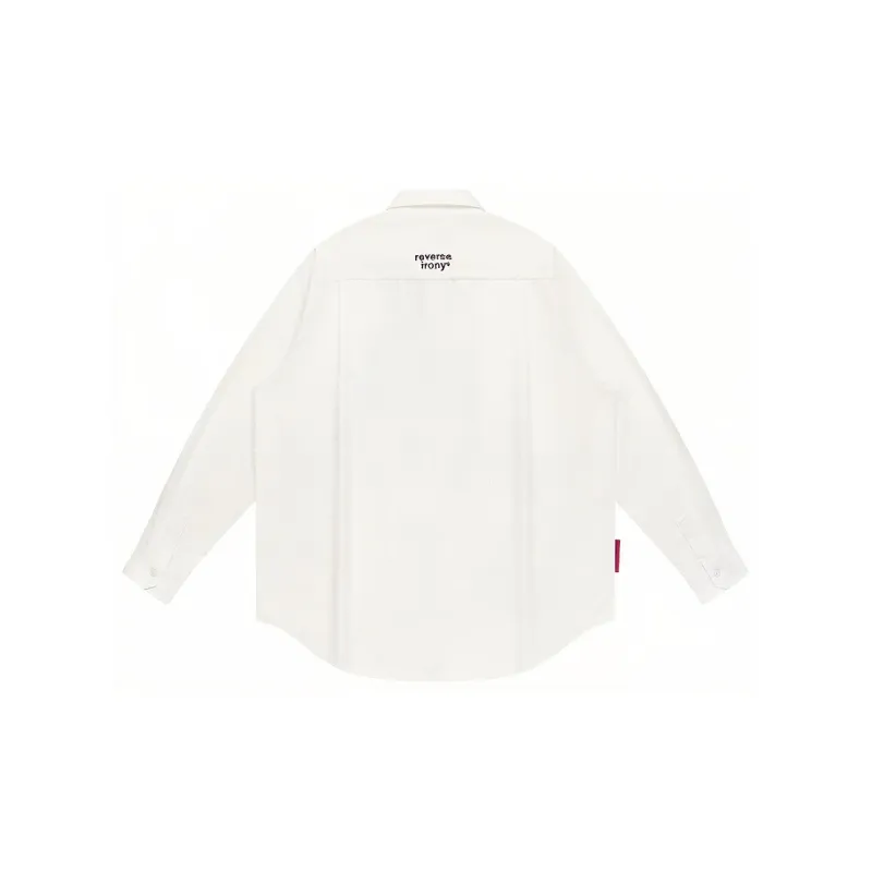 EMPTY REFERENCE x REVERSE IRONY Shirt Unisex White-1